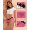 imageINNERSY Womens Bikini Period Underwear Cotton Menstrual Leakproof Panties 3PackSunset Forest