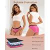 imageINNERSY Womens Bikini Period Underwear Cotton Menstrual Leakproof Panties 3PackSunset Forest