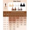 imageINNERSY Womens Seamless Wireless Bra Soft No Underwire Push Up Bralette Full Coverage Everyday BraBlack