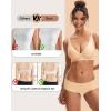 imageINNERSY Womens Seamless Wireless Bra Soft No Underwire Push Up Bralette Full Coverage Everyday BraNude