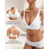 imageINNERSY Womens Seamless Wireless Bra Soft No Underwire Push Up Bralette Full Coverage Everyday BraWhite