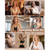 imageINNERSY Womens Seamless Wireless Bra Soft No Underwire Push Up Bralette Full Coverage Everyday BraWhite