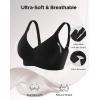 imageINNERSY Seamless Nursing Bras for Breastfeeding Maternity Bras for Pregnancy Comfortable BraletteBlack