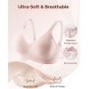 imageINNERSY Seamless Nursing Bras for Breastfeeding Maternity Bras for Pregnancy Comfortable BralettePink
