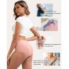 imageINNERSY Womens Cotton Underwear High Waist Ladies Briefs Full Coverage Panties 4PackMacaron