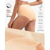 imageINNERSY Womens Cotton Underwear High Waist Ladies Briefs Full Coverage Panties 4PackNude