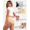 imageINNERSY Womens Cotton Underwear High Waist Ladies Briefs Full Coverage Panties 4PackNude