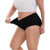 imageINNERSY Womens Plus Size XL5XL Seamless Underwear High Waisted Brief No Show Panties 3PackBlack