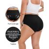 imageINNERSY Womens Plus Size XL5XL Seamless Underwear High Waisted Brief No Show Panties 3PackBlack