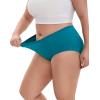 imageINNERSY Womens Plus Size XL5XL Seamless Underwear High Waisted Brief No Show Panties 3PackLilacNudeTurquoise