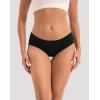 imageINNERSY Womens Seamless Underwear No Show Invisible Lightweight Hipster Panties 5PackBlack