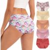 imageINNERSY Womens Seamless Underwear No Show Invisible Lightweight Hipster Panties 5PackVibrant Spring
