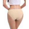 imageINNERSY Seamless Underwear for Women Hipster No Show Bikini Invisible Panties 3PackShadow Grey