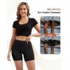 imageINNERSY Womens Slip Shorts for Under Dresses Anti Chafing Boyshorts Underwear1packblack