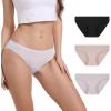 imageINNERSY Seamless Underwear for Women Hipster No Show Bikini Invisible Panties 3PackLavender Pink