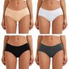 imageINNERSY Womens Cotton Underwear Breathable Hipster Panties Multicolored 4PackDaily Basic