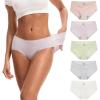 imageINNERSY Womens Soft ampamp Thin No Show Modal Underwear Quick Dry Panties for Summer 5PackPastel Dream