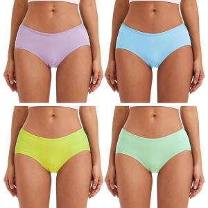 imageINNERSY Womens Cotton Underwear Breathable Hipster Panties Multicolored 4PackSpring Garden
