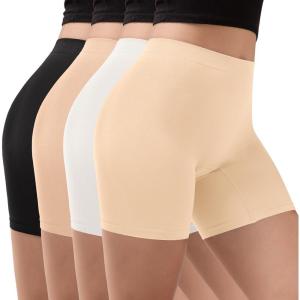 imageINNERSY Womens Slip Shorts for Under Dresses Anti Chafing Boyshorts Underwear4packmidnight Desert