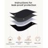 imageINNERSY Period Underwear for Teens Girls Cotton Menstrual Panties 3PackBright Black