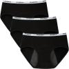 imageINNERSY Period Underwear for Teens Girls Cotton Menstrual Panties 3PackBlack