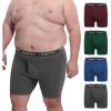 imageINNERSY Mens Big and Tall Boxer Briefs Cotton Moisture Wicking Underwear 4PackVintage