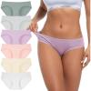 imageINNERSY Womens Underwear Low Rise Cotton Hipster Panties Soft Breathable Ladies Briefs 6PackPastel Dream