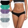 imageINNERSY Womens Underwear Low Rise Cotton Hipster Panties Soft Breathable Ladies Briefs 6PackTwilight Spectrum
