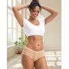 imageINNERSY Womens Light Flow Period Underwear Cotton Menstrual Hipster PantiesLeopard Print