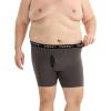 imageINNERSY Mens Big and Tall Boxer Briefs Stretch Cotton Moisture Wicking Underwear 5PackCharcoal  Black
