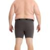 imageINNERSY Mens Big and Tall Boxer Briefs Stretch Cotton Moisture Wicking Underwear 5PackCharcoal  Black