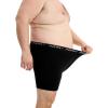 imageINNERSY Mens Big and Tall Boxer Briefs Stretch Cotton Moisture Wicking Underwear 5PackClassic Black