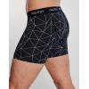 imageINNERSY Mens Breathable Mesh Boxer Briefs Cooling Moisture Wicking Underwear for Summer 4PackInterstellar
