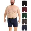 imageINNERSY Mens Big and Tall Boxer Briefs Stretch Cotton Moisture Wicking Underwear 5PackDark Retro