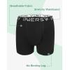 imageINNERSY Boys Underwear Moisture Wicking Boxer Briefs Size 618 for Teens 5PackSolid Black