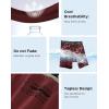 imageINNERSY Mens Bamboo Viscose Boxer Briefs Breathable Moisture Wicking Underwear 4PackDark Basics
