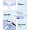 imageINNERSY Mens Bamboo Viscose Boxer Briefs Breathable Moisture Wicking Underwear 4PackIcy Blue
