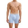 imageINNERSY Mens Bamboo Viscose Boxer Briefs Breathable Moisture Wicking Underwear 4PackIcy Blue