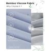 imageINNERSY Mens Bamboo Viscose Boxer Briefs Breathable Moisture Wicking Underwear 4PackIcy Blue