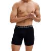 imageINNERSY Mens Bamboo Viscose Boxer Briefs Breathable Moisture Wicking Underwear 4PackSolid Black