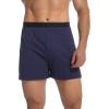 imageINNERSY Mens Boxer Shorts Loose Fit Soft Cotton Boxers for Men 4 PackRetro